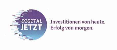 Logo: DIGITAL JETZT - Investitionen von heute. Erfolg von morgen.